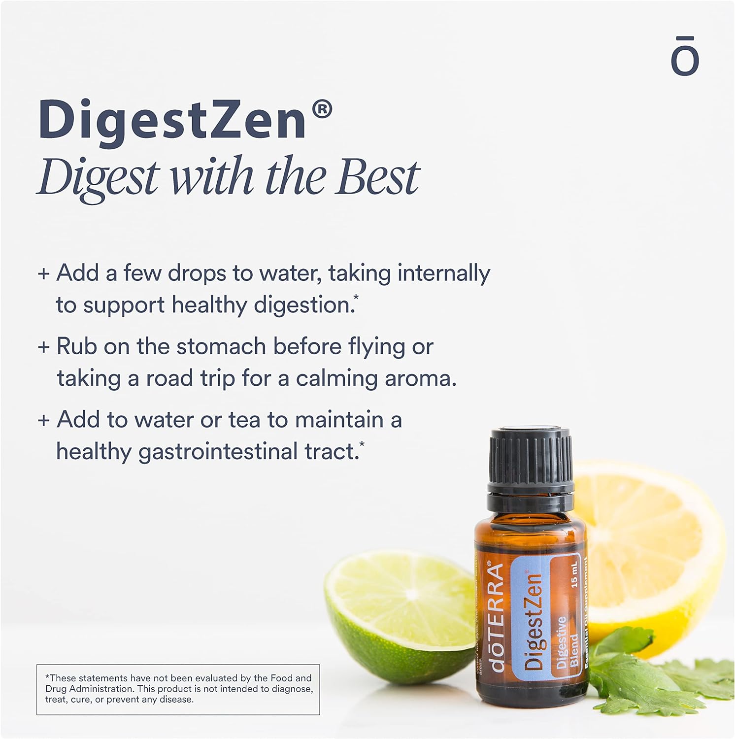 doTERRA DigestZen (15ml) - Essential Oil Digestive Blend with Peppermint and Other Natural Oils to Help Reduce Gas